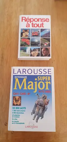 Lot dictionnaire et livre Réponse à tout