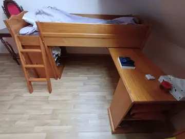 lit une place enfant bureau bibliothèque