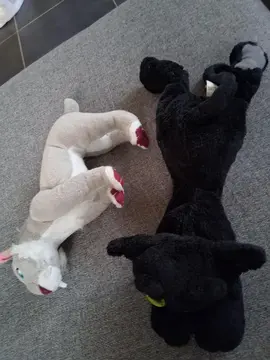 lot de 2 peluches