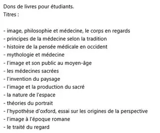 Livres pour étudiants