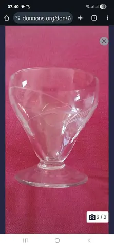 2 VERRES A PIED HAUT 7,5CM