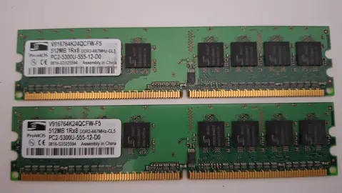 RAM DDR2-667 PC2-5300U 2x 512MB ProMOS