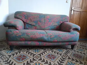 Canapé tissu 2pl + fauteuil 1pl - Urgent