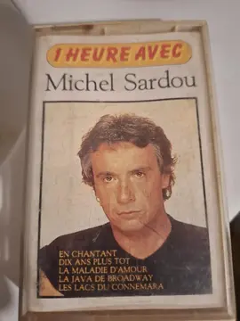 Lot de 3 cassettes audio Michel Sardou
