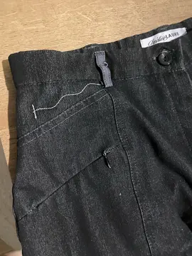 Pantalon 38 gris foncé / noir Christine Laure