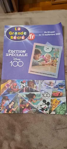 Cahier activités Disney/catalogue Grande Récré