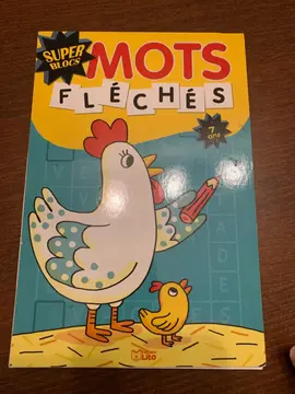 Bloc de mots fléchés, enfant, à partir de 7 ans