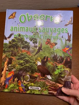 Livre « Observe les animaux et trouve l’intrus »