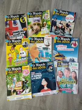 lot de magazines le monde des ados 2023 - 2024