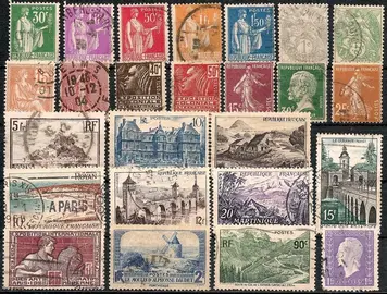 lot 1 de timbres français anciens