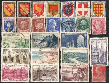 Lot 2 de timbres français anciens