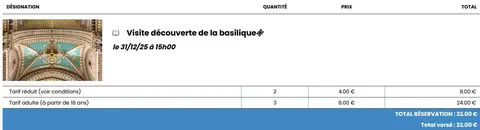 5 places pour visiter Fourvière à Lyon le 31/12 à 15 h