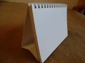 Calendrier vierge ou calepin