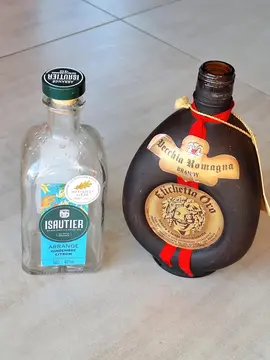 bouteilles vides en verre