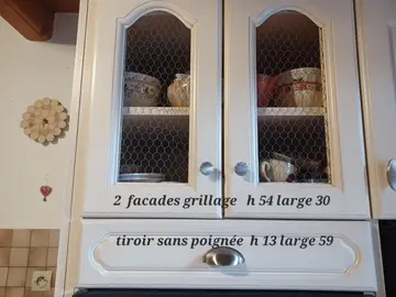 Facades meubles et tiroirs cuisine