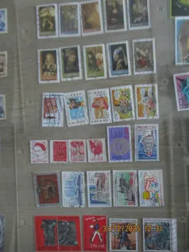31 timbres oblitérés de France