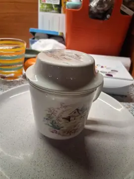 tisanière porcelaine décorée