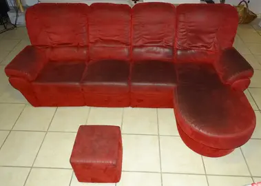 Donne grand canapé confort rouge