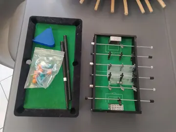 mini jeux baby foot + billars