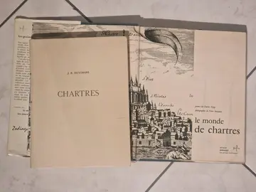 Lot de 2 livres anciens sur Chartres