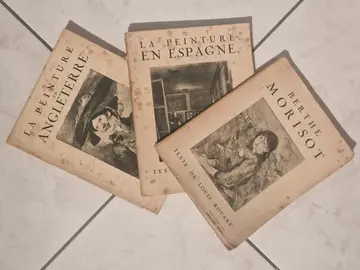 Lot de 3 petits livres anciens sur la peinture