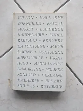 Livre ancien "Anthologie de la poésie française"