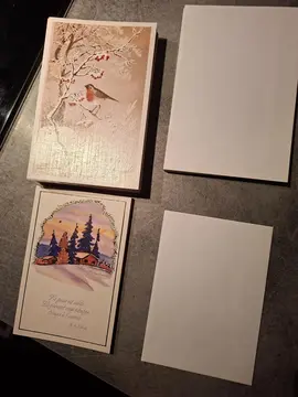 lot de 52 cartes de vœux + 21 enveloppes