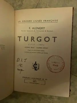 biographie de turgot
