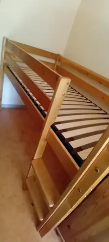 boid de lit mi-hauteur sans sommier ni matelas