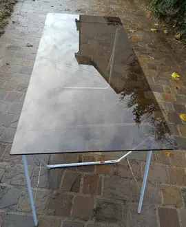 Plateau de table en verre trempé