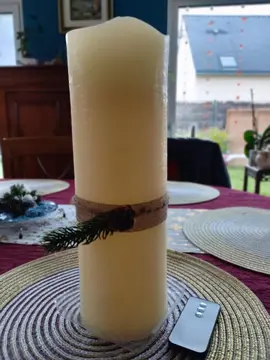 Bougie led en cire véritable