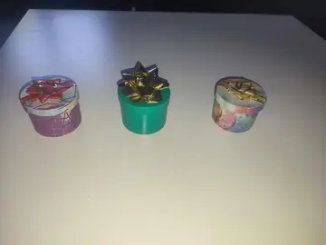 3 boîtes à bijoux vides - diamètre 4,5 cm