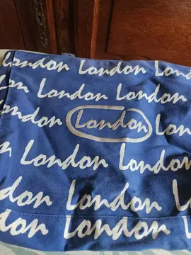 sac en tissu London bleu