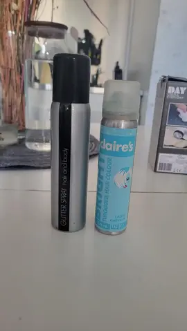 Laque bleue et pailletée