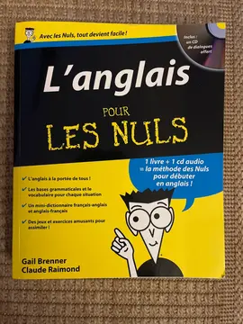Livre apprentissage anglais