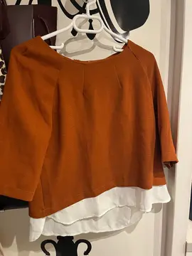 haut camel et beige L