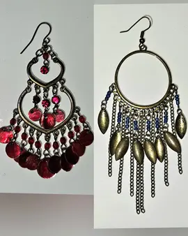 lot de 7 paires de boucles d'oreilles