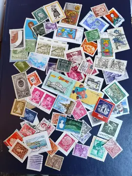 gros lot unique timbres étrangers