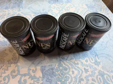 4 boîtes métalliques vides 100g, avec couvercle plastique