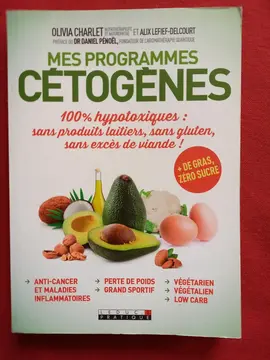 Livre "mes programmes Cétogènes"