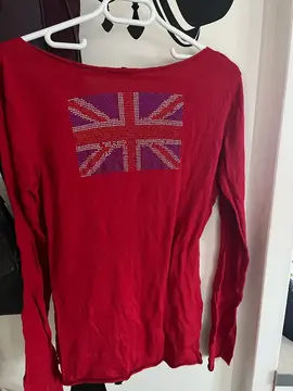 pull léger 42 rouge union jack drapeau anglais