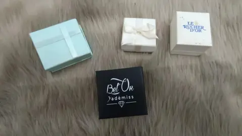 lot de 4 boîtes pour bijoux