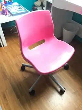 Chaise bureau enfant rose