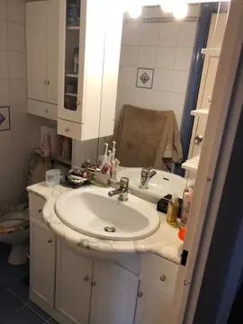 Meubles salle de bains laqué blanc