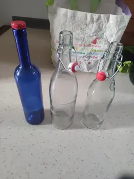 Lot bouteilles en verre