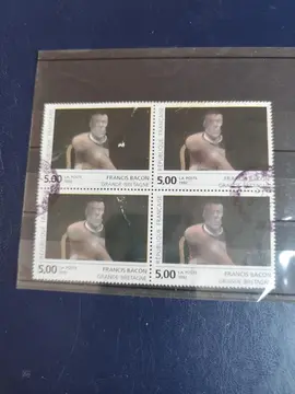 4 timbres Français Francis Becon..