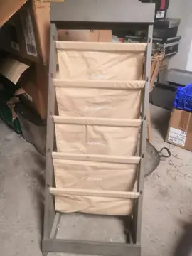 Porte revue bois et tissus