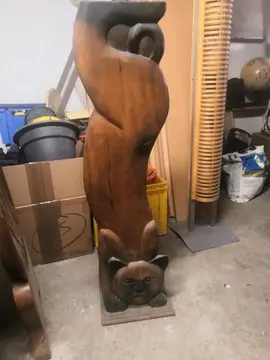 Tour Cd style chat bois massif