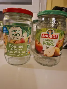 lot de bocaux vide de compote