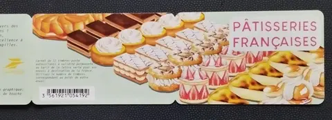 Carnet timbres vide BC2479 Pâtisseries françaises